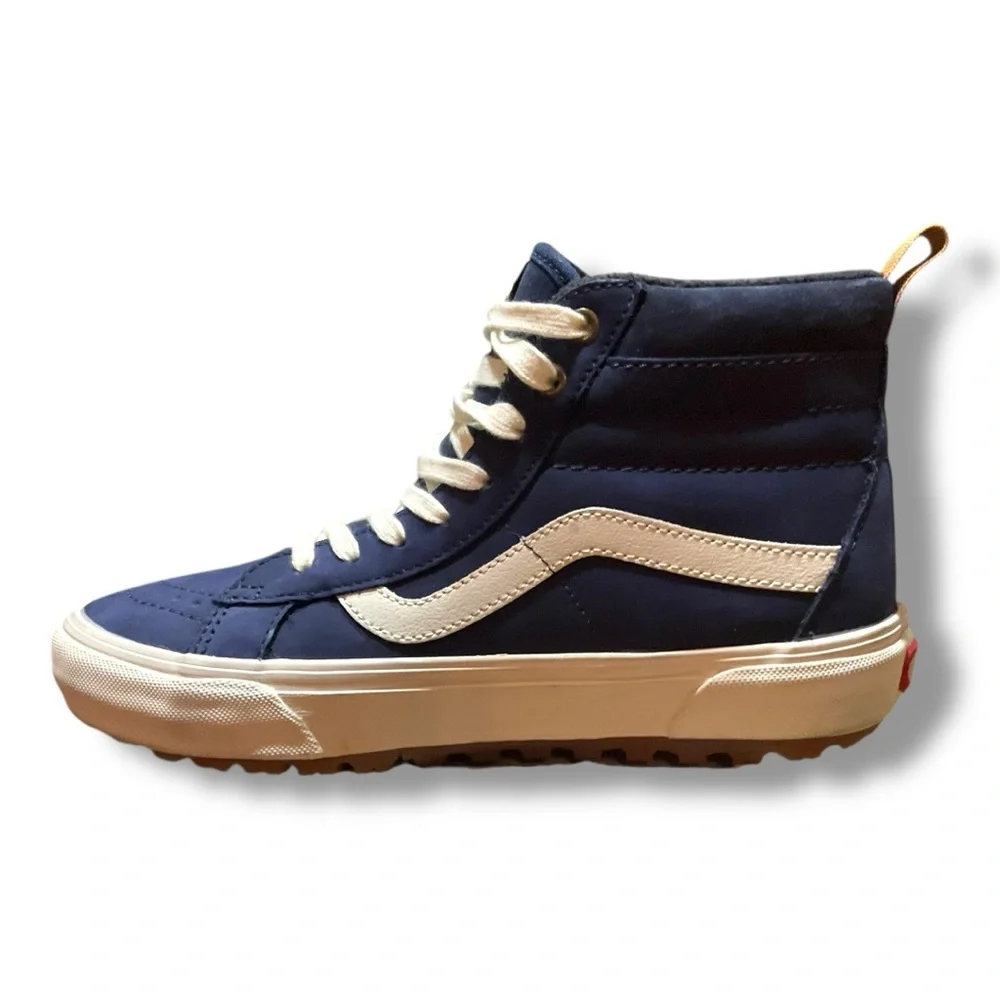 👟 Vans Sk8-Hi MTE Navy Blue White‎ High Top Sneakers Men’s 8